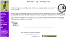 Desktop Screenshot of oaklanddogtraining.org